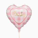 Ballon aluminium coeur 35 cm 'Baby' rose pastel