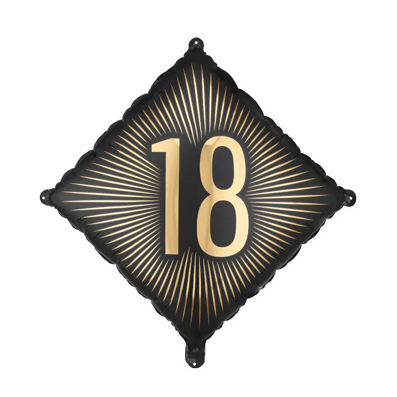 Globo Foil Rombo 46 x 46 cm Cumpleaños 18