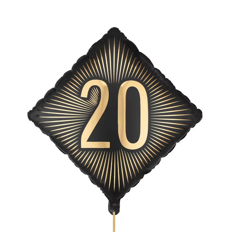 Globo Foil Rombo 46 x 46 cm Cumpleaños 20
