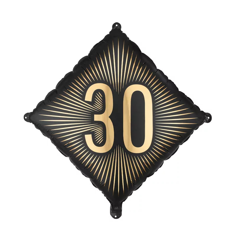 Globo Foil Rombo 46 x 46 cm Cumpleaños 30