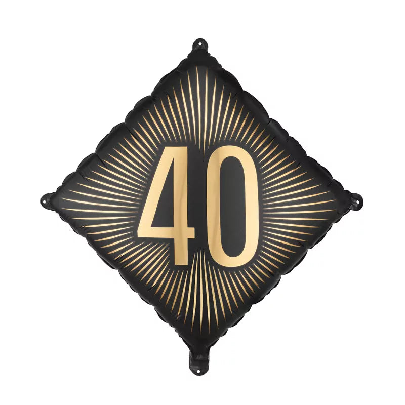 Globo Foil Rombo 46 x 46 cm Cumpleaños 40