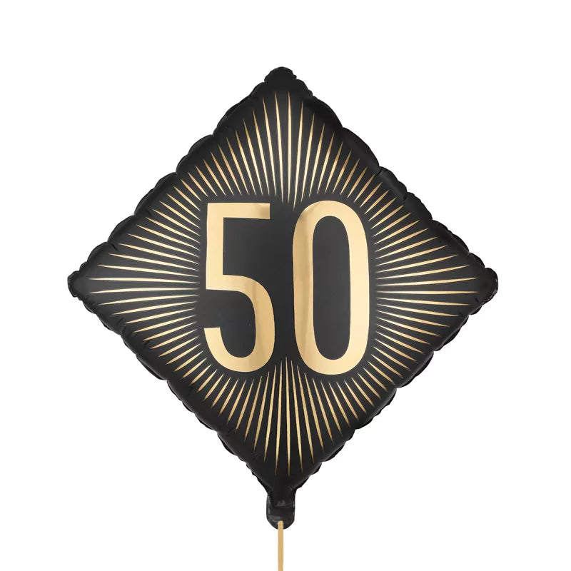 Globo Foil Rombo 46 x 46 cm Cumpleaños 50