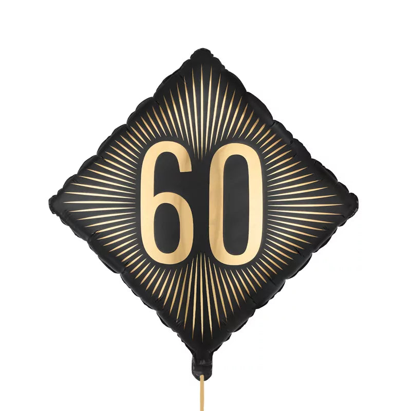 Globo Foil Rombo 46 x 46 cm Cumpleaños 60