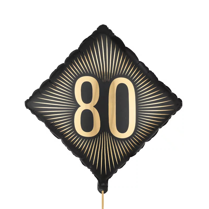 Globo Foil Rombo 46 x 46 cm Cumpleaños 80