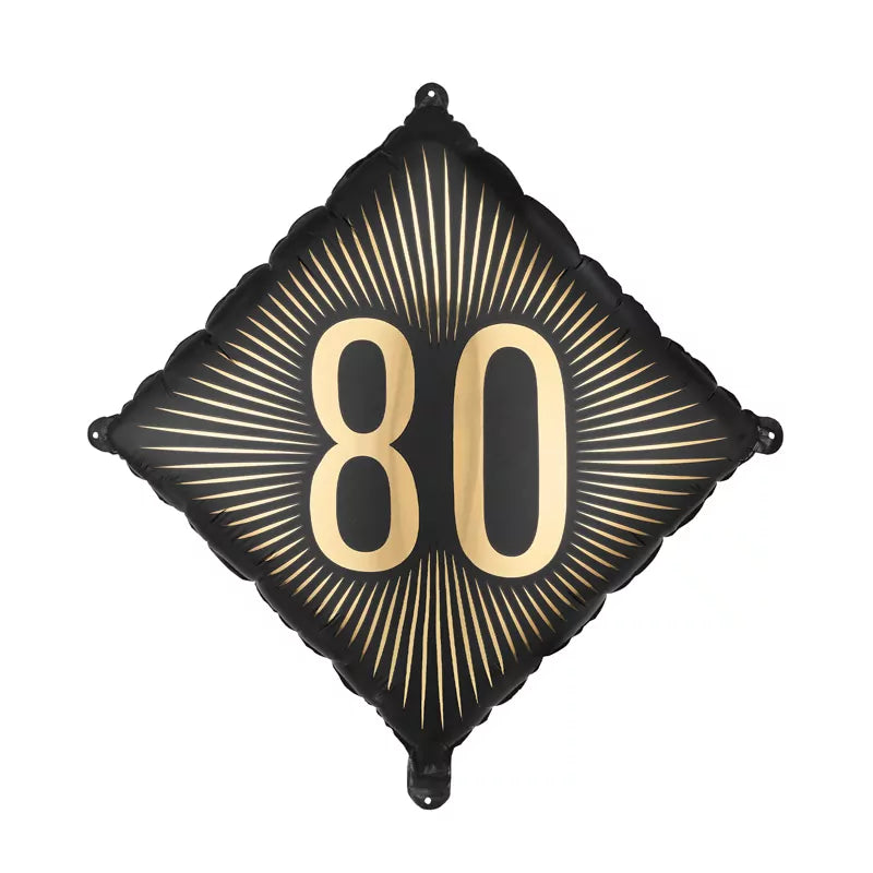 Globo Foil Rombo 46 x 46 cm Cumpleaños 80
