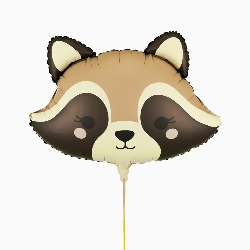 Globo Foil Cabeza Mapache 59 x 39 cm