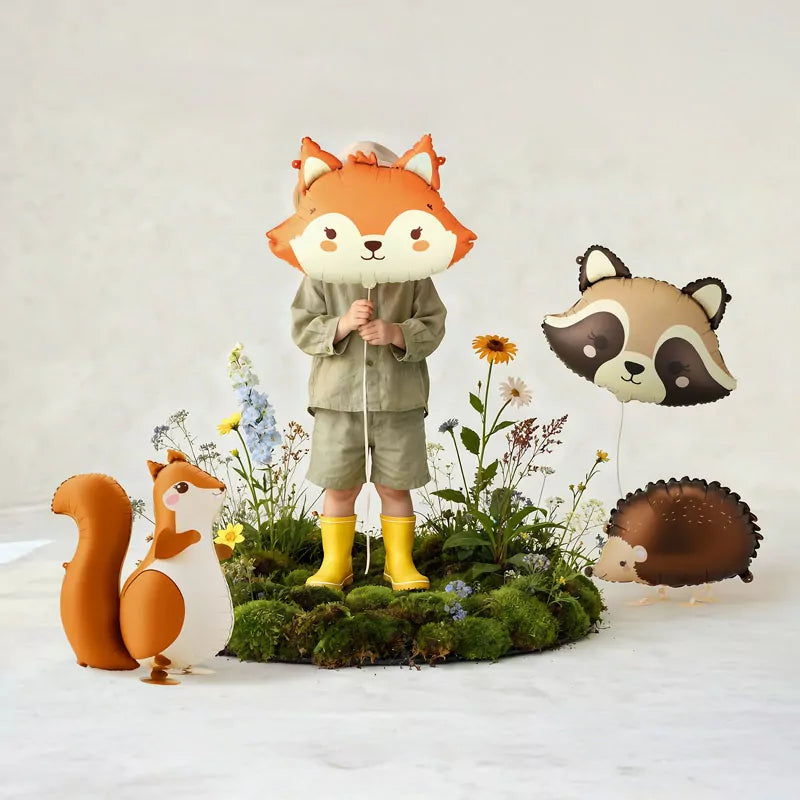 Globo Foil Cabeza Mapache 59 x 39 cm