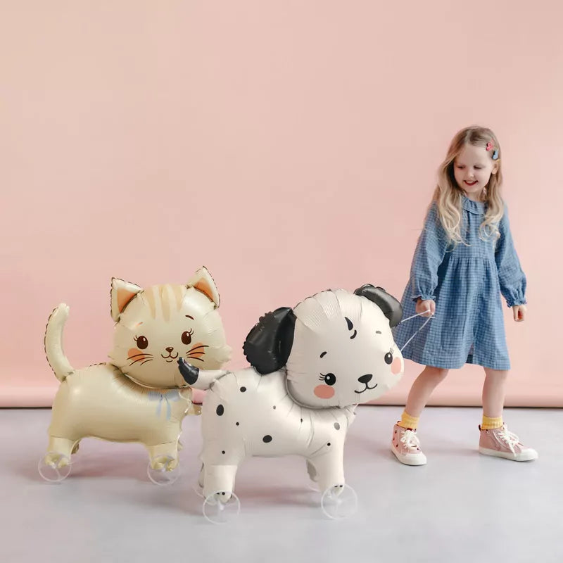 Globo Foil Pie Perrito 70 x 59 cm con Ruedas (Sin Helio)