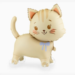 Globo con Base Foil Gatito 70 x 59 cm con Ruedas (Sin Helio)