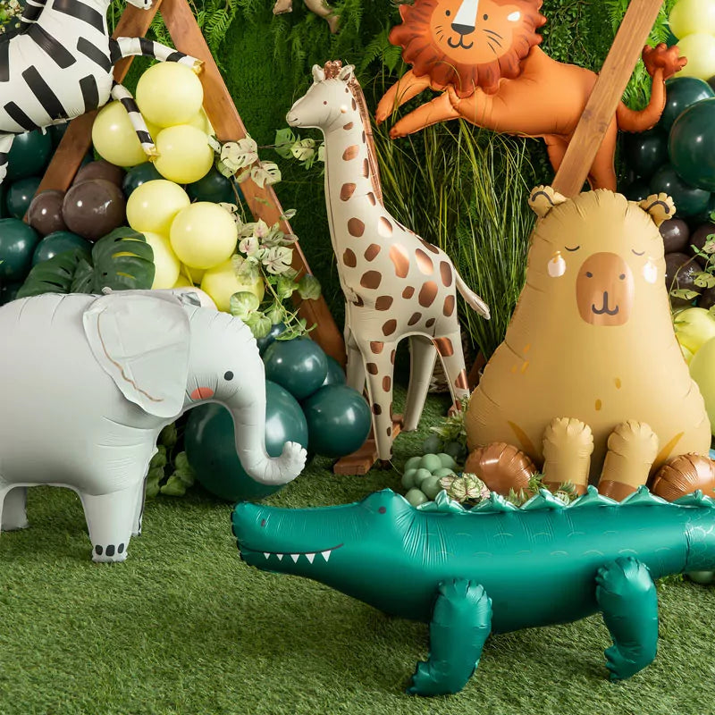 Globo Foil Pie Jirafa 114 x 49 cm (Sin Helio)