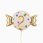 Globo Foil Caramelo 61 x 37 cm Número 2