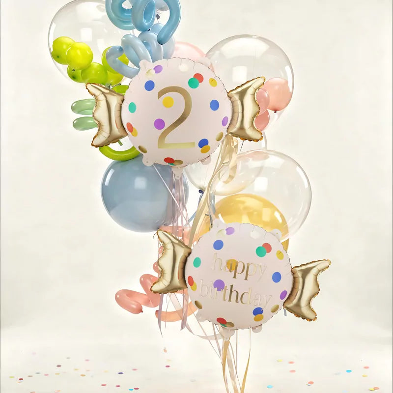 Globo Foil Caramelo 61 x 37 cm Número 2