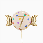 Globo Foil Caramelo 61 x 37 cm Número 7