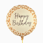 Globo Foil Redondo Ø 35 cm 'Happy Birthday' Animal Print Safari