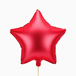 FOIL Balloon 48 cm Red matt star