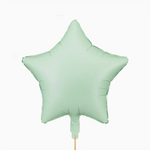 Globo Foil 48 cm Estrella Mate Verde Pastel