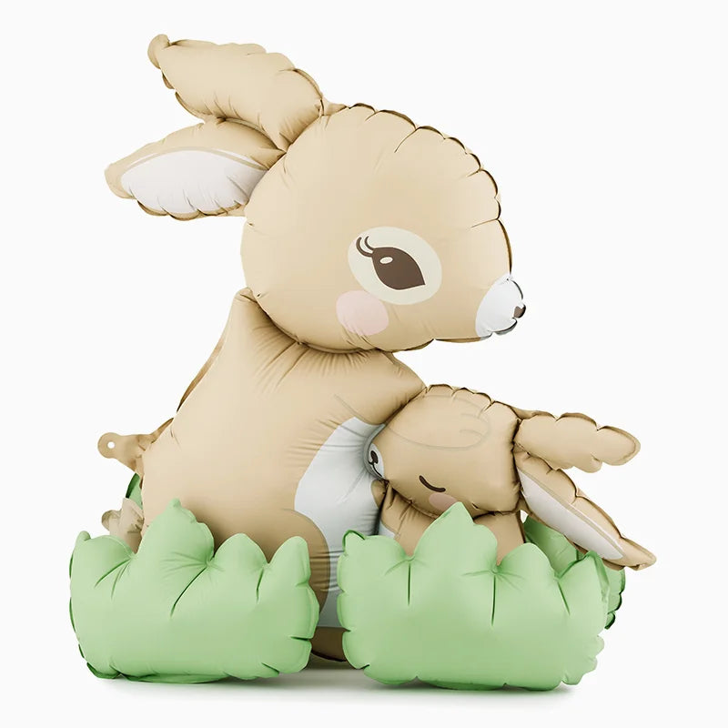 Globo Foil Pie Conejitos 51 x 60 cm (Sin Helio)