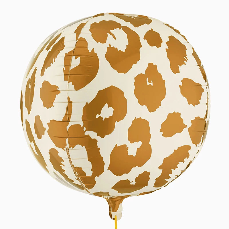Globo Foil Orbit 75 cm Estampado Guepardo Safari