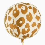 Globo Foil Orbit 75 cm Estampado Guepardo Safari