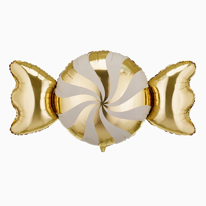 Bonbon-Folienballon 113 x 54 cm Gold