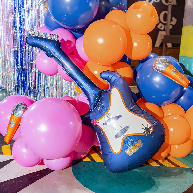 Set Globos Foil 10 x 25 cm Micrófonos (Sin Helio)