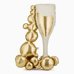 Folienballon 69 x 105,5 cm, Becher mit Blasen