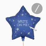 Globo Foil Estrella 51 cm con Rotulador