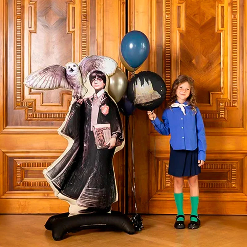 Palloncino con Base Foil XL 90 x 145 cm Harry Potter con Edvige (Senza Elio)