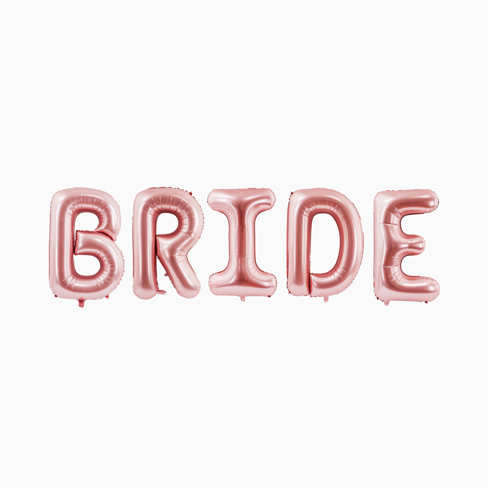Globo Letters Foil "Bride" XXL Bachelorette Party