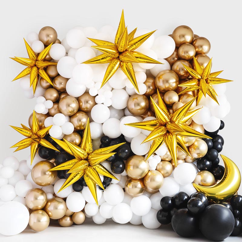 3d 70cm Gold Foil Globo (sem hélio)