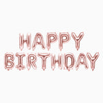 Guirnalda Globos Foil 'Happy Birthday' Oro Rosa