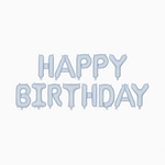 Guirnalda Globos 'Happy Birthday' Blue Pis