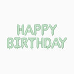Guirnalda Globos 'Happy Birthday' Verde Pastel