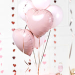 FOIL Balloon 45 cm Heart Rose Valentine