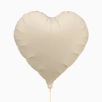 Globo Foil 45 cm Corazón Crema