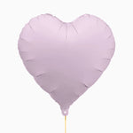 Globo Foil 45 cm Corazón Lavanda