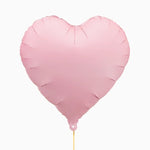 Globo Foil 45 cm Corazón Rosa Pastel