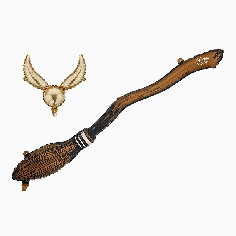 Set Globos Foil Escoba y Snitch Harry Potter (Sin Helio)