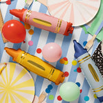 Feuille de crayon multicolore globo