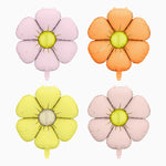 Set Globos Foil Flor Colores Surtidos 65 cm