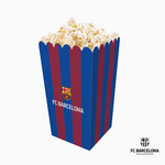 Cajas Palomitas FC Barcelona con Franjas Blaugranas