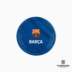 Plato Cartón Llano Postre Ø 18 cm FC Barcelona