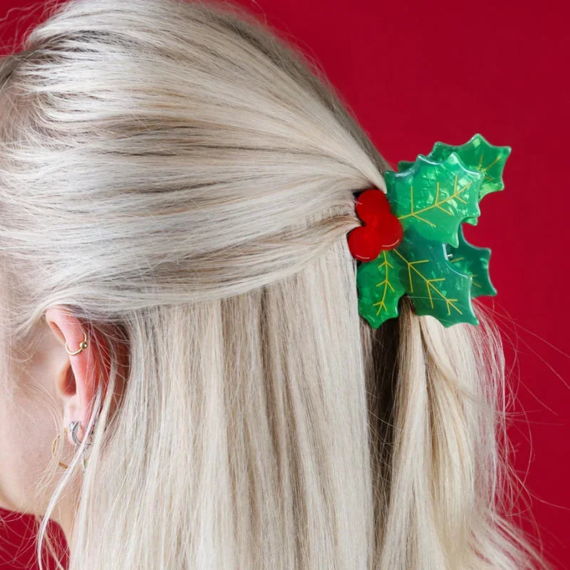 Weihnachtshaarspange „Holly“
