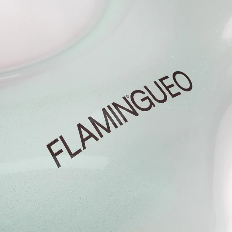 Flotador Azul Pastel con Glitter Plata