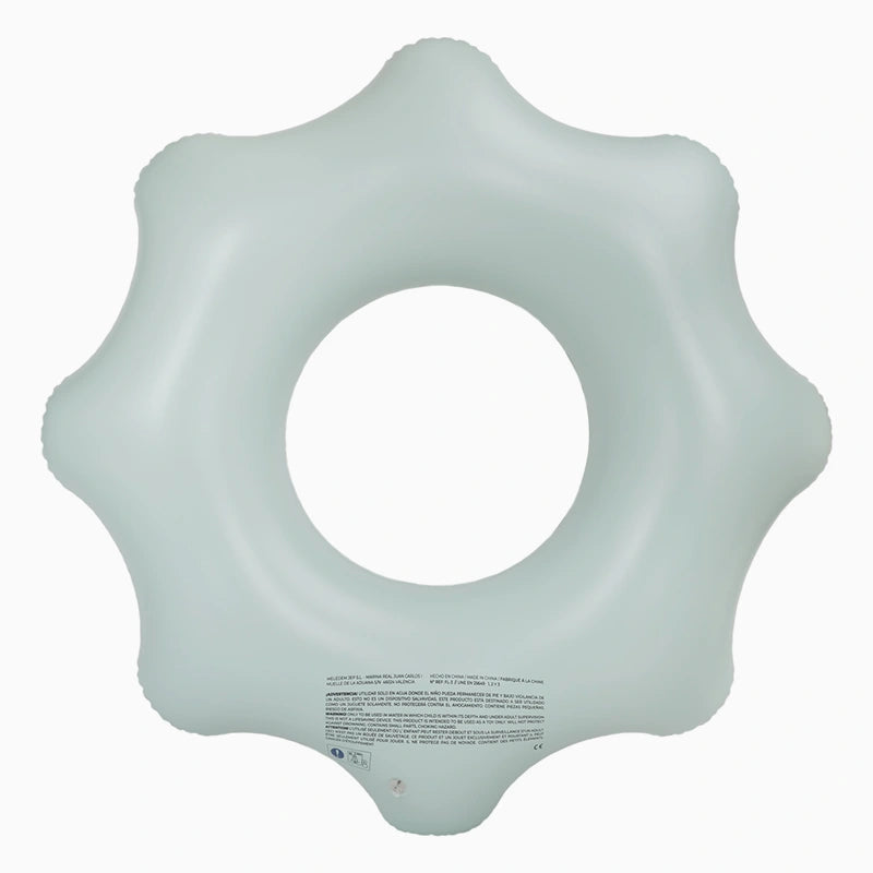 Flotador Azul Pastel con Glitter Plata