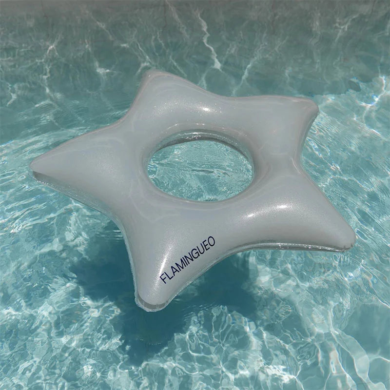 Flotador Gris Infantil Estrella Purpurina