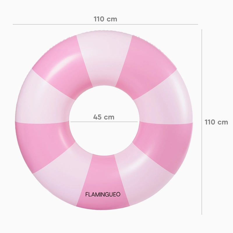 Flotador Donut Rosa Pastel Rayas