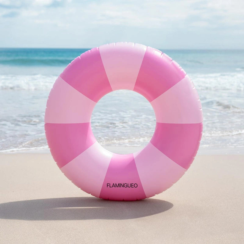 Flotador Donut Rosa Pastel Rayas