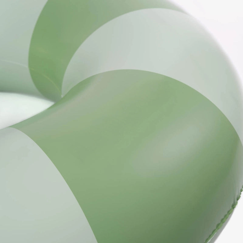 Floor Donut Green Pastel stripes