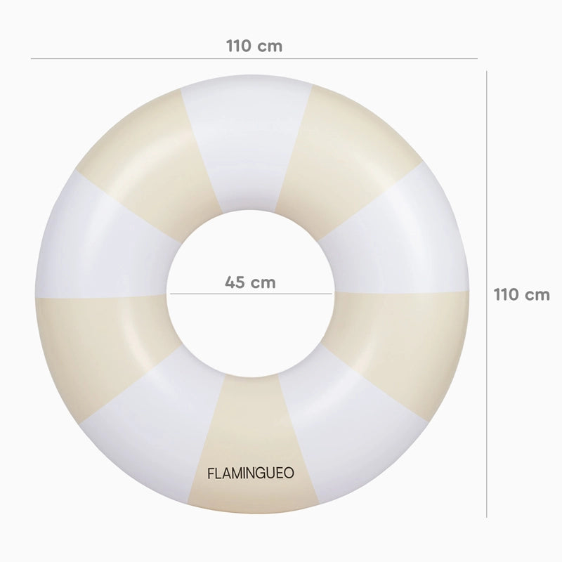 Flotador Donut Beige Rayas